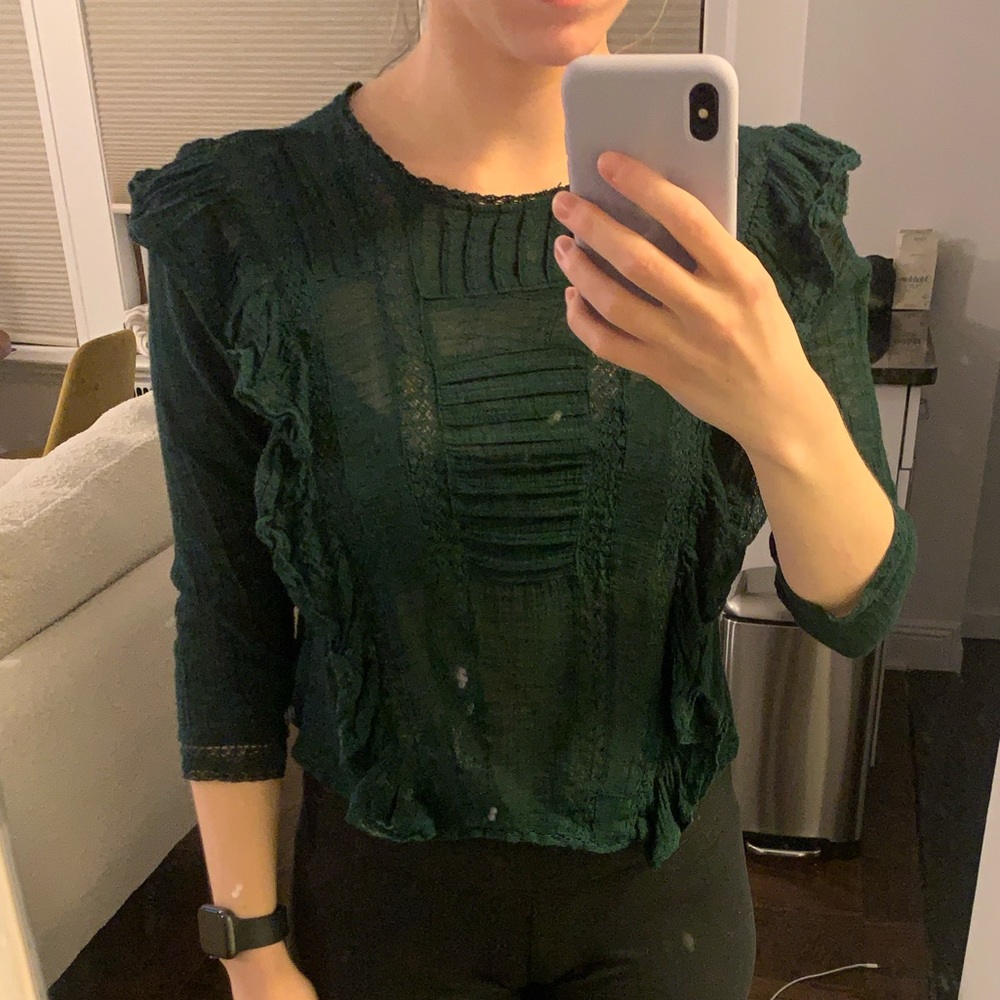 Dark green blouse